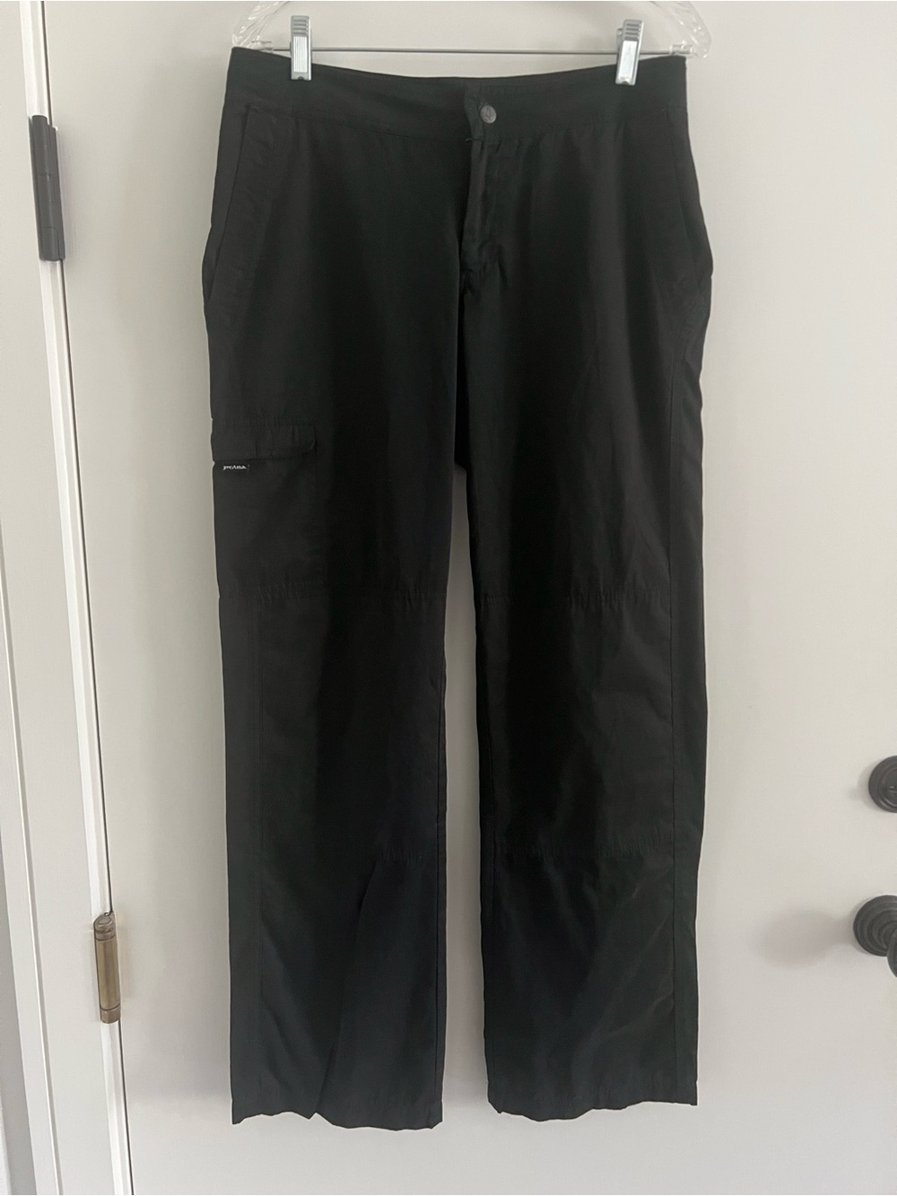 Prana Women’s Black Cargo Hiking Travel Pants Size Medium